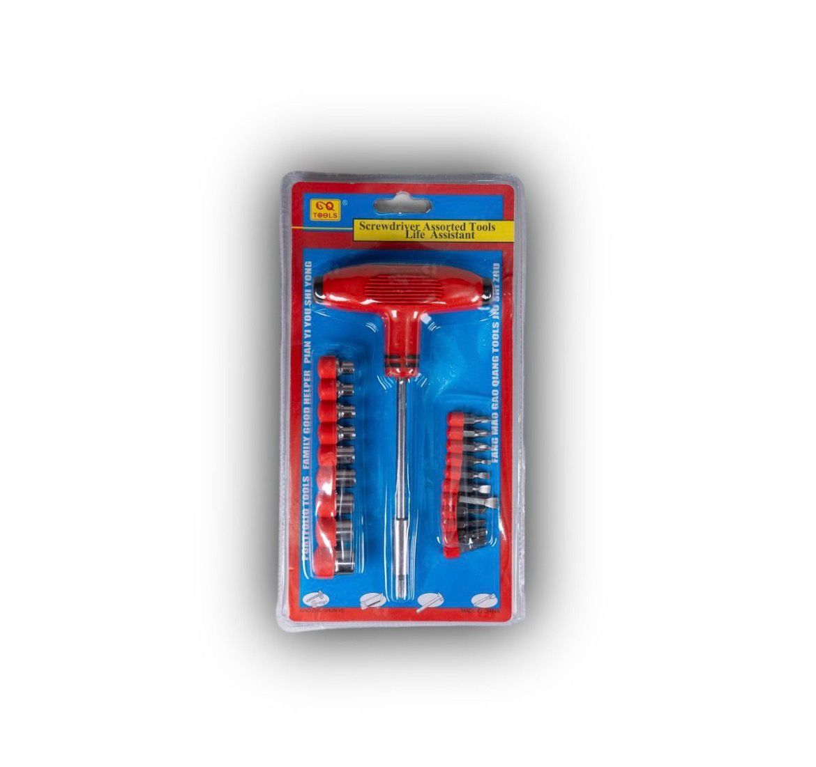 للسيارة والمنزل Tطقم مفكات متعددة الرؤوس مع مقبض حرف